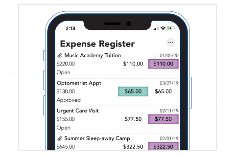Learn how to document shared parenting expenses on the OFW co-parenting app.