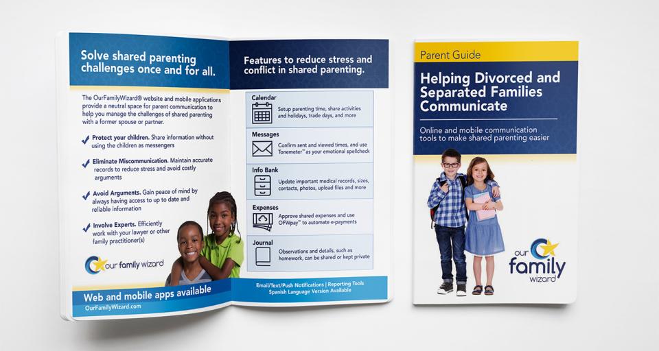 Order free brochures to introduce parents to the OFW suite of co-parenting tools