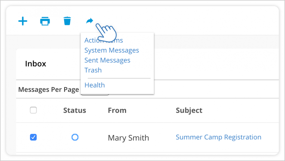 Sorting Messages into Folders